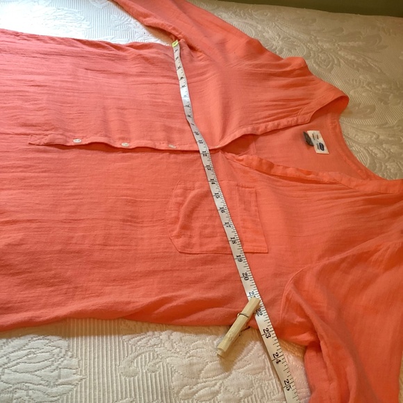 Old Navy–Women’s Long Sleeve Tunic Blouse—Size L—Coral - Picture 11 of 12